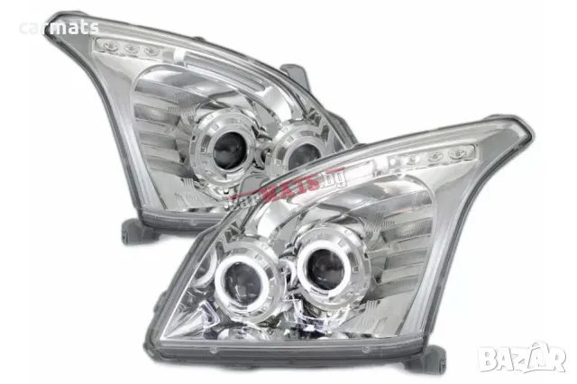 Кристални фарове ANGEL EYES за Toyota Land Cruiser J120 (2003-2009) - хром