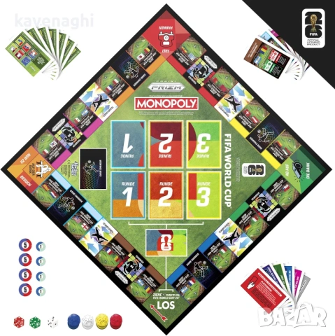 Продавам: Настолна игра Монополи Hasbro Monopoly Panini Prizm: FIFA World Cup, снимка 7 - Настолни игри - 54097974