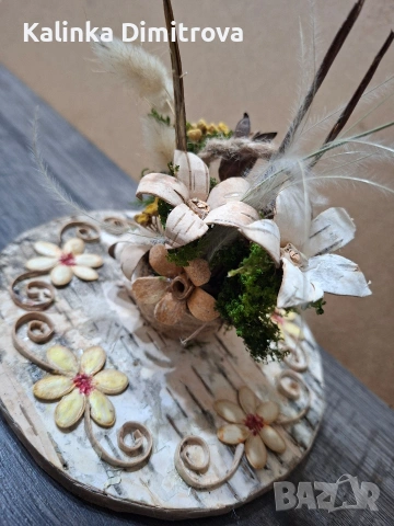 Ръчно изработени декорации с цветя., снимка 6 - Декорация за дома - 53089816