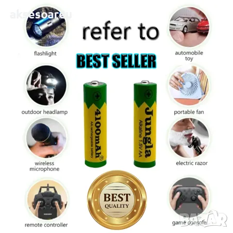 8 бр. нови бързо зареждащи се акумулаторни батерии с високо качество 4100 mAh 1.5 V батерия за фенер, снимка 16 - Батерии, зарядни - 48994303