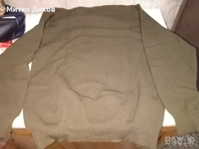 Военен ловен пуловер 50% вълна 50% пан нов Шина Андреева Баните размер М, снимка 7 - Екипировка - 44736967