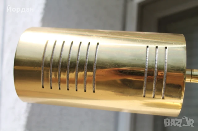 Масивна месингова настолна лампа ''Bancamp'', снимка 6 - Настолни лампи - 51170873