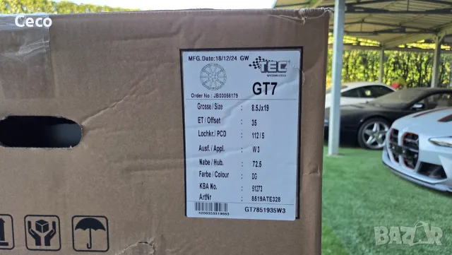 Джанти TEC GT7 W3, снимка 8 - Гуми и джанти - 56066560
