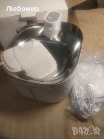 Безжичен фонтан за вода за котки, захранван с батерии фонтан за вода за домашни любимци 4 литра

, снимка 3 - За котки - 47482215