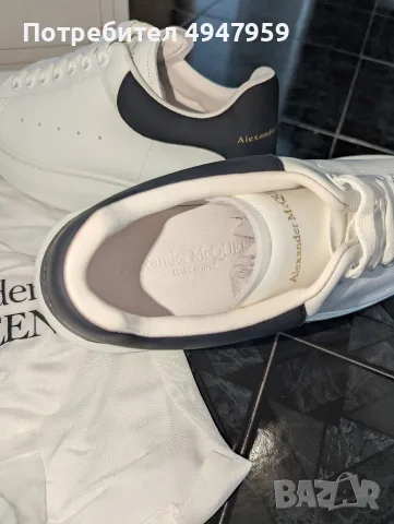 Alexander McQueen Oversized Sneakers No41! Снекърси Alexander McQueen Oversized от телешка кожа 490€, снимка 2 - Маратонки - 56057201