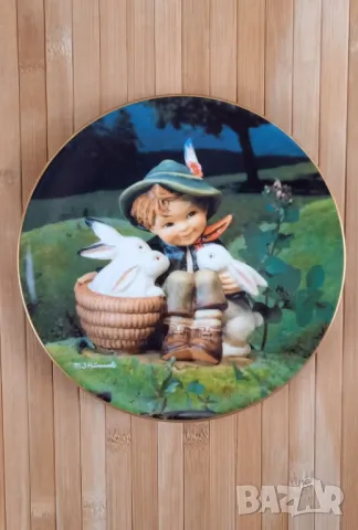 5 детски декоративни чинии - MJ Hummel, Германия, снимка 2 - Декорация за дома - 49728453