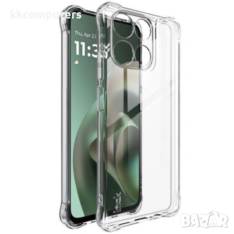 Защитен калъф IMAK за Motorola Moto G67 Power 5G / G57 Power 5G - TPU, 4-ъглова защита, Вкл. Протект
