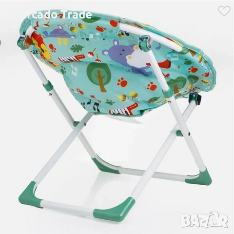 Детски стол-фотьойл Mercado Trade, За плаж, Мента, Животни , снимка 4 - Мебели за детската стая - 53967193