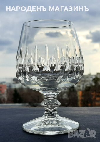 Немски кристал кристален сервиз чаши коняк вино, снимка 4 - Други ценни предмети - 44421435