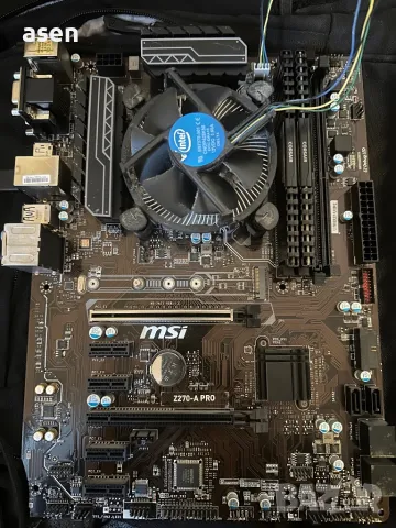  Дънна платка MSI Z270-A PRO  1151 и процесор i5-7400 (3.0GHz и рам 16 гб, снимка 3 - Твърди дискове - 39690764