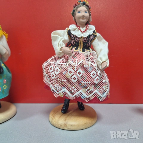 Колекционерска Полска Кукла в народна носия-ръчна изработка, 60-те години Krakow