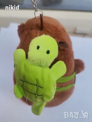Капибара Capybara плюшена играчка ключодържател, снимка 2 - Плюшени играчки - 50669353