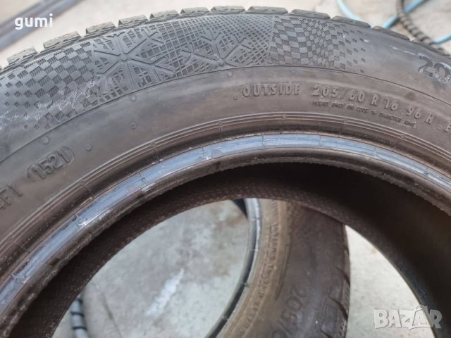 2бр зимни гуми 205/60/16 CONTINENTAL H867, снимка 4 - Гуми и джанти - 38382001