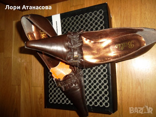 Дамски обувки на висок ток в кафяв цвят, снимка 6 - Дамски обувки на ток - 30538541