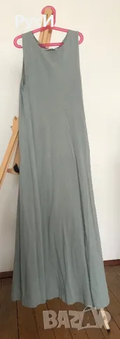 Дълга дамска рокля от трико, без  ръкав, ZARA, M