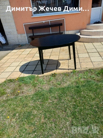 Масивна дървена маса 120 на 90см