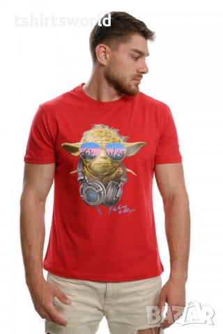Нова мъжка тениска с трансферен печат Йода, Междузвездни войни (Star Wars), снимка 5 - Тениски - 37664060