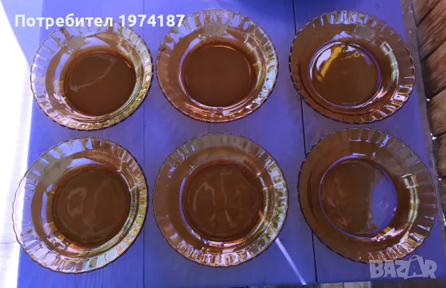 Ново. 6 броя чинии Аркопал