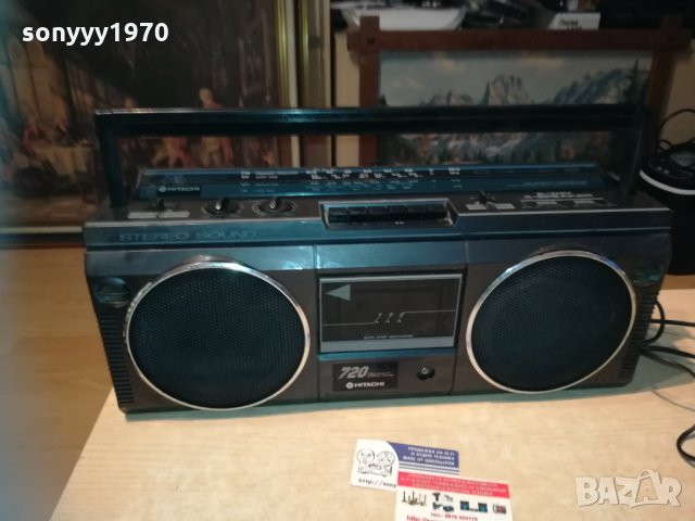 hitachi 720 stereo 2510200955, снимка 4 - Радиокасетофони, транзистори - 30545562