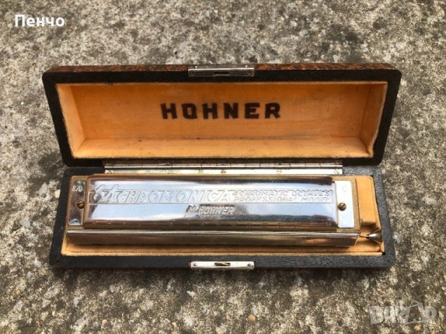 стара професионална хармоника "HOHNER", снимка 1 - Духови инструменти - 42279858