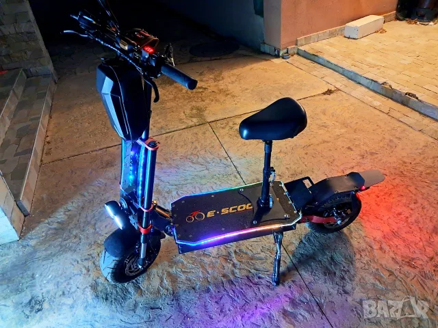 Голяма Електрически Скутер Тротинетка със Седалка, OBARTER X5 13" 8000W Хидравлични Спирачки 13 цола, снимка 9 - Друга електроника - 55853270
