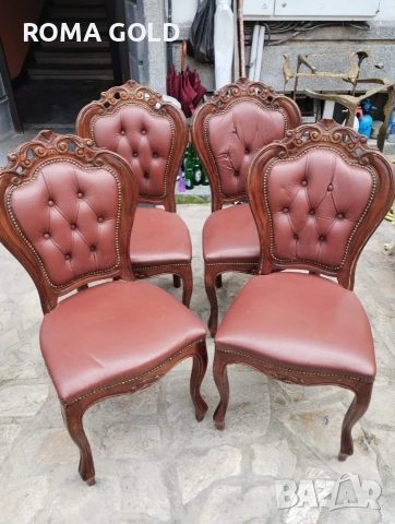 11 комплекта Антикварни столове, снимка 3 - Столове - 54264662