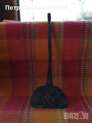 Старинна шпатула за пещ от ковано желязо , снимка 10 - Антикварни и старинни предмети - 36609119