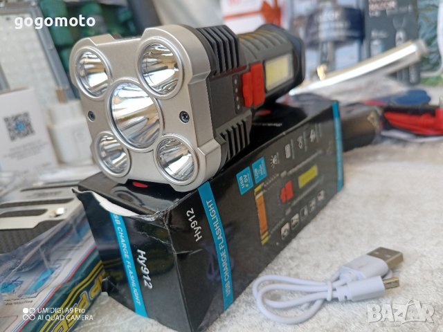 ЛЕД акумулаторен фенер ,+ COB LED, снимка 4 - Къмпинг осветление - 42841308