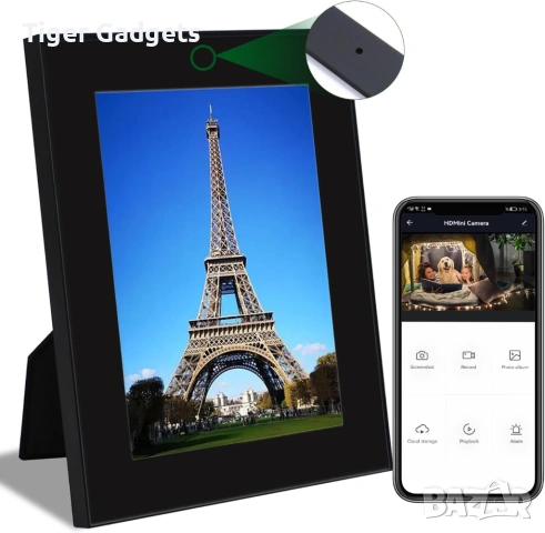 Скрита камера в рамка за снимка WiFi 1080P наблюдение motion detection, снимка 2 - Камери - 54189784