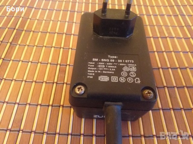 Адаптор 12v/2.5A TYPE SM-SNG 09-30 I 6773, снимка 3 - Други - 30220667