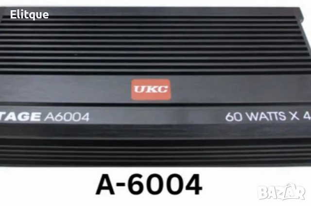 UKC Усилвател за кола С BLUETOOTH кросоувър 4 канален 60 вата RMS, снимка 4 - Друга електроника - 52832141