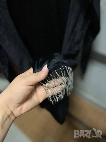 кадифена рокля с отворен гръб , снимка 3 - Рокли - 50889579