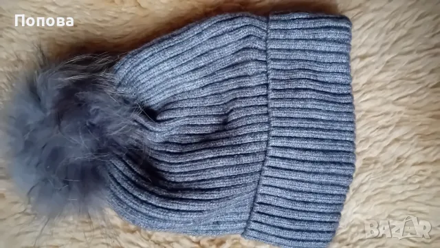 Супер топла шапка с естествена лисица , снимка 5 - Шапки - 48244715