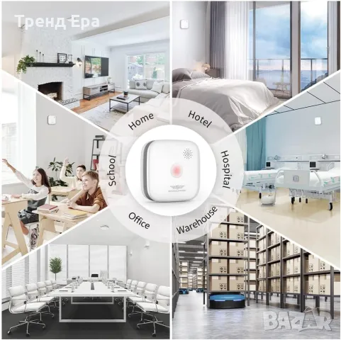 Детектор за дим с 10 години батерия, снимка 6 - Друга електроника - 47859004