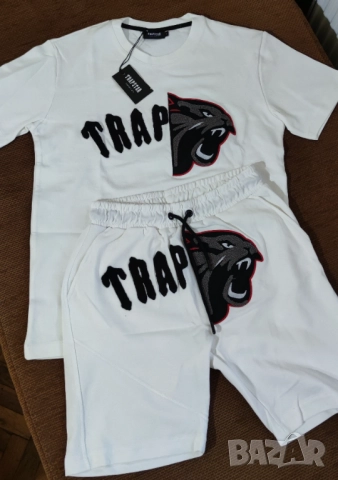 Trapstar спортен екип РАЗПРОДАЖБА Трапстар Бял Екип Памук
