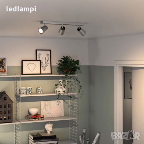 LED СПОТ 3xGU10 PHILIPS Алуминий, снимка 3 - Лед осветление - 32143585