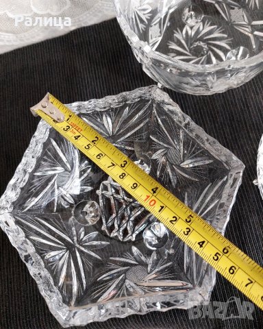 Комплект, бонбониери и купи, чешки кристал , снимка 11 - Декорация за дома - 42758990