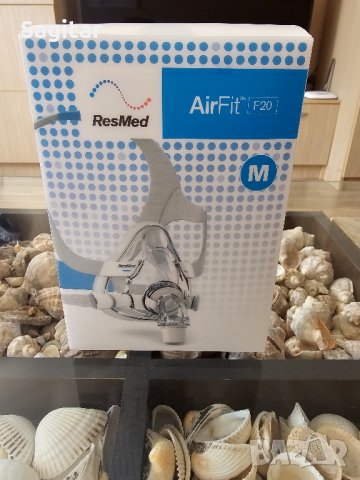 Resmed AirFit F20 нова маска за цяло лице р-р М и L CPAP/ЦПАП  сънна апнея , снимка 1 - Медицински консумативи - 42269058