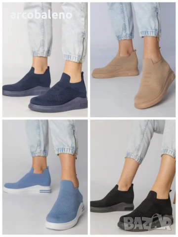 Дамски кецове тип чорап Merinsa, 4цвята 