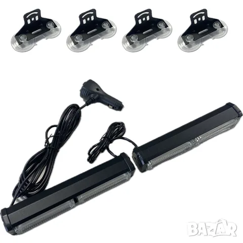 LED сигнална лампа маяк 165mm/45mm/45mm 12-24V оранжева няколко режима, снимка 2 - Аксесоари и консумативи - 55865182