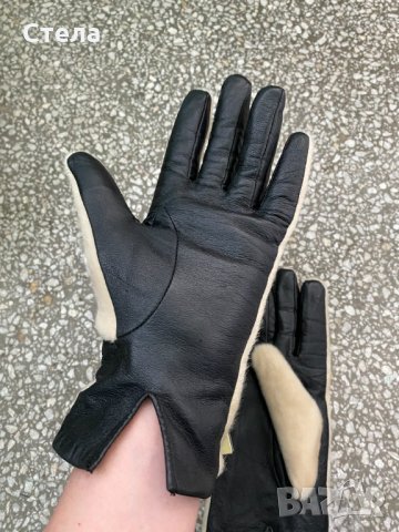 Италиански дамски кожени ръкавици, нови, с етикет, снимка 4 - Ръкавици - 35254525