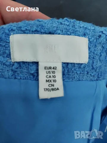 Красива синя пола наH&M, размер L, снимка 2 - Поли - 56452337