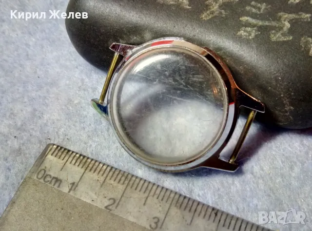 КАСА със СТЪКЛО от СТАР МЕХАНИЧЕН РЪЧЕН ЧАСОВНИК За ЧАСТИ РЕМОНТ КОЛЕКЦИЯ 49665, снимка 4 - Антикварни и старинни предмети - 48684879