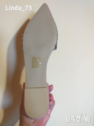 Дам.сандали-/изк.велур+брокат/-"Ideal shoes"-№40-цвят-розов. Закупени от Италия., снимка 12 - Сандали - 29287189