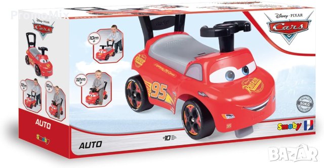 Количка за баланс Smoby Cars McQueen 720534 балансиор Количка за бутане МакКуин, снимка 7 - Коли, камиони, мотори, писти - 42820901