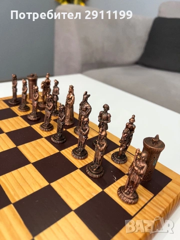 Метални фигури за шах , снимка 5 - Шах и табла - 53933064