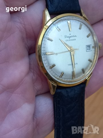 Позлатен часовник Dugena calendar tropica, снимка 8 - Мъжки - 44192394