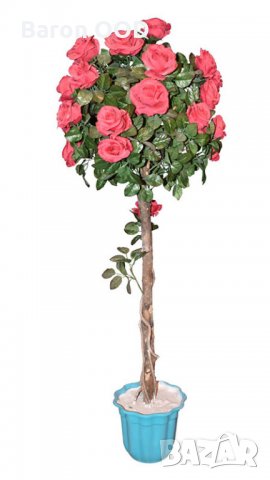 Декоративно изкуствено Розово дърво, снимка 1 - Изкуствени цветя - 30928361