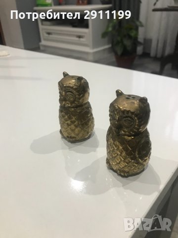 Солница и пиперница бухалче, снимка 3 - Аксесоари за кухня - 38911397