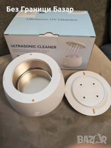 Нов Ултразвуков почистващ уред за ретайнери брекети протези 250ml UV